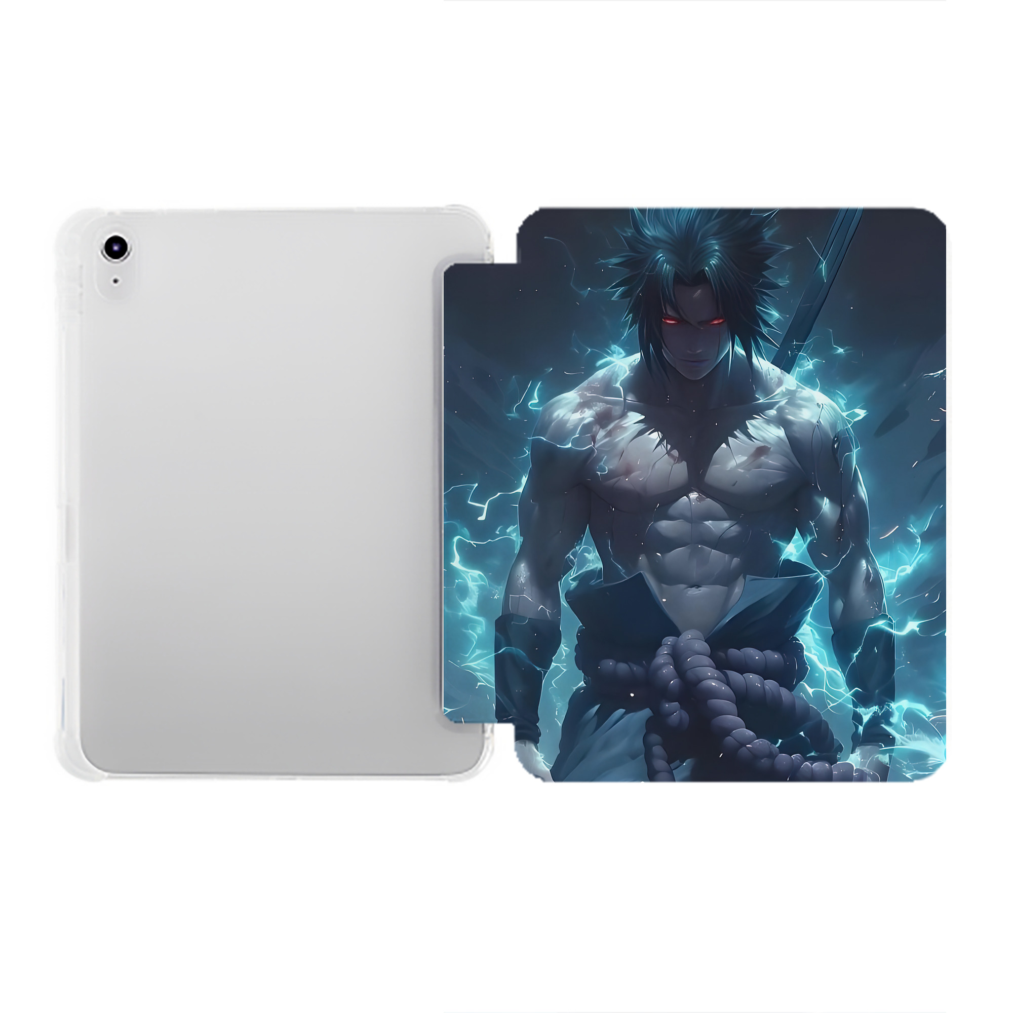（画像用） NARUTO -ナルト- NARUTO -ナルト- 疾風伝 IPad ケース ペン収納付き 三つ折りスタンド PUレザー×シリコン 対応機種9.5/10.5/10.9インチ